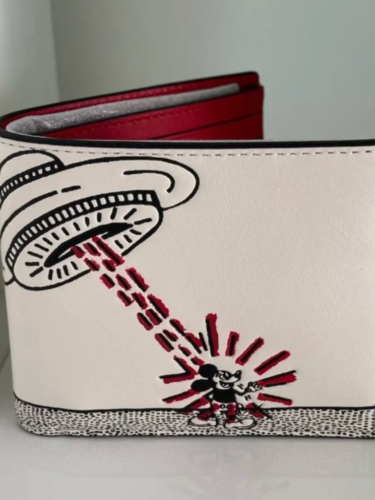 Disney Mickey Mouse X Keith Haring Double Billfold Wallet